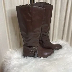 macys brown riding boots